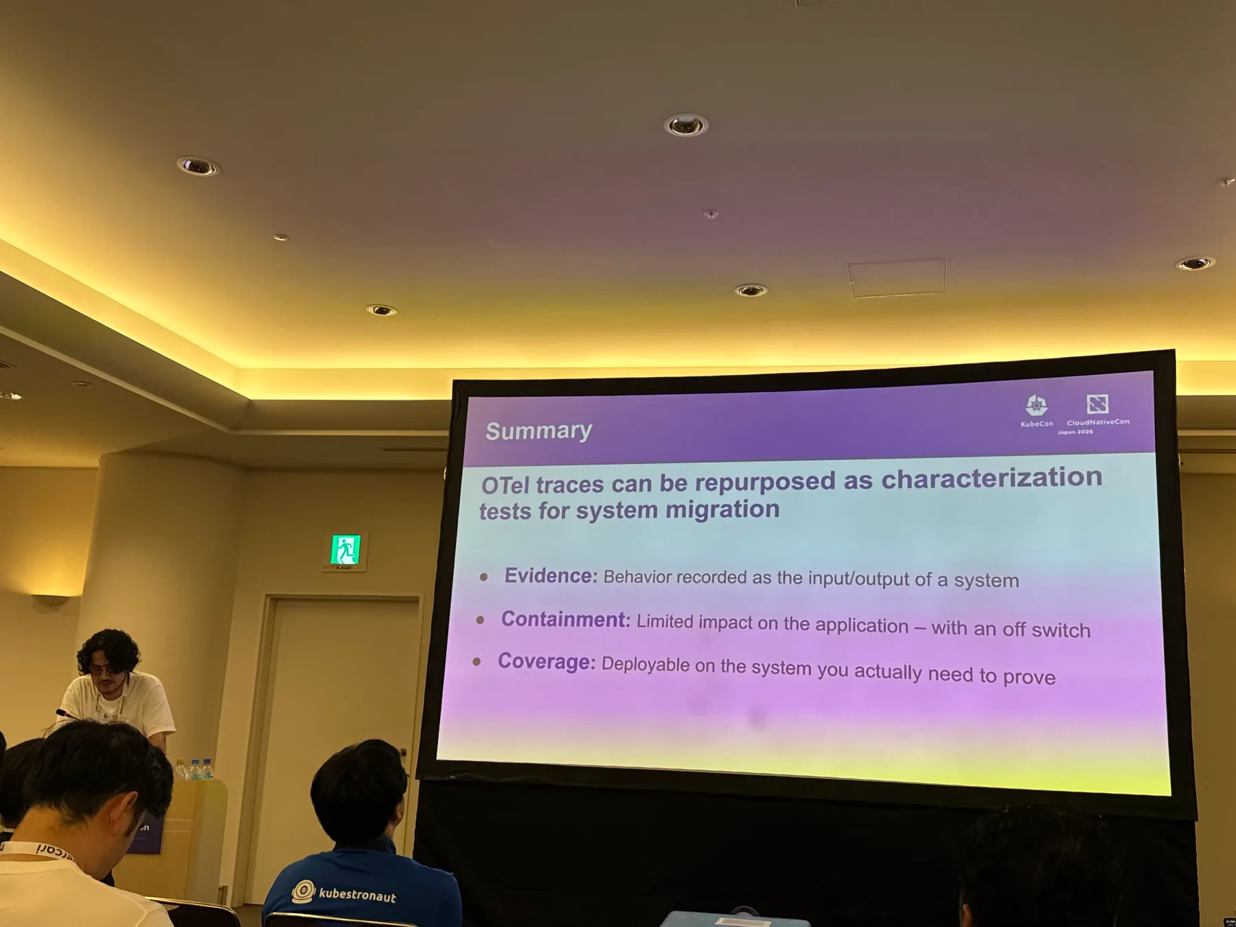Slide reading OTel traces can be repurposed as characterization tests for system migration