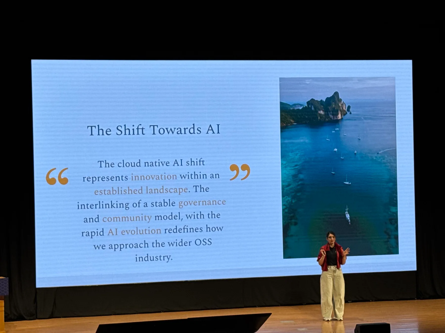 Slide from The Shift Towards AI